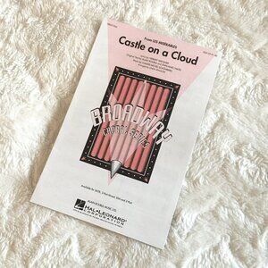 5/$25 'Castle On A Cloud' Broadway Hit Vocal Arrangement Music Sheets